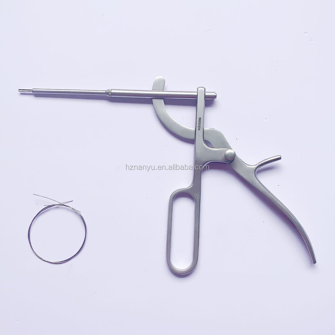 High quality Tonsil Snare with wire-steel gun-shape  ENT instruments Tonsil Instruments
