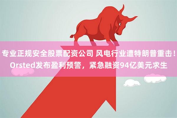 专业正规安全股票配资公司 风电行业遭特朗普重击！Orsted发布盈利预警，紧急融资94亿美元求生