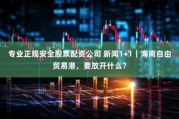 专业正规安全股票配资公司 新闻1+1｜海南自由贸易港，要放开什么？